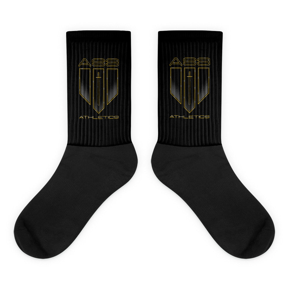 AS3 Black Gold Style Socks