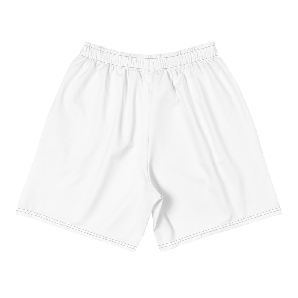 Men's AS3 White Athletic Long Shorts