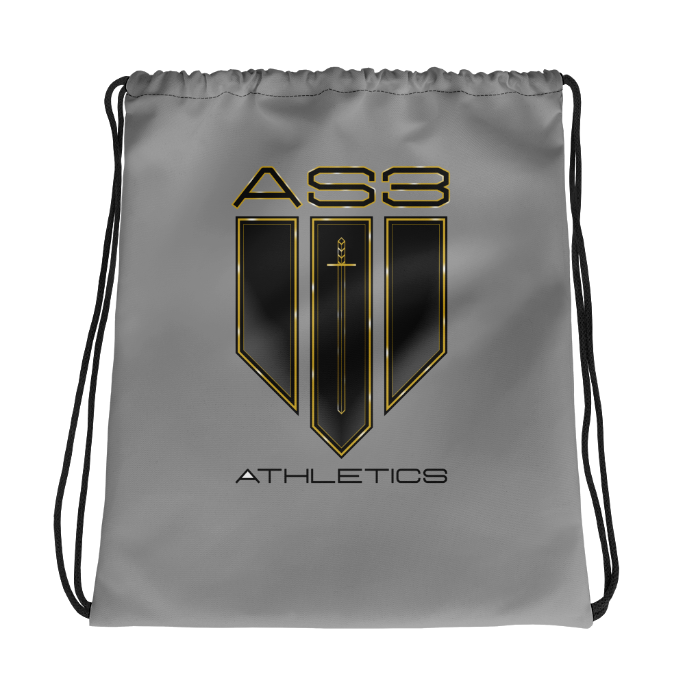 AS3 Athletics Grey Drawstring bag